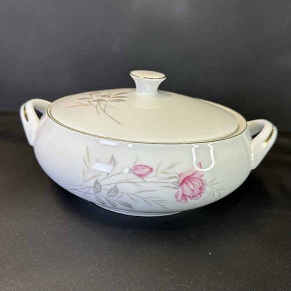 Vintage Camelot China, American‎ Rose 1655 Japan, 8.5" Casserole Dish With Lid - Picture 6 of 6